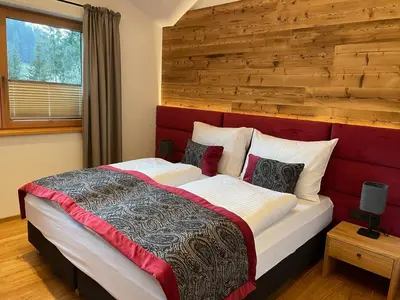 Ein Bett oder Betten in einem Zimmer der Unterkunft Ferienlodge Edelstein