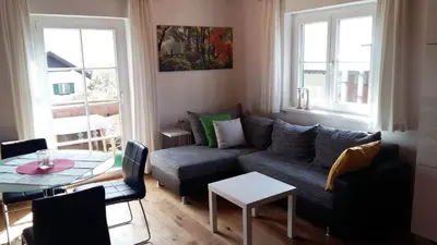 Ein Sitzbereich in der Unterkunft Haus Gertrude Hörack