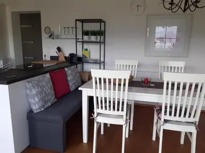 Küche/Küchenzeile in der Unterkunft Haus Gertrude Hörack