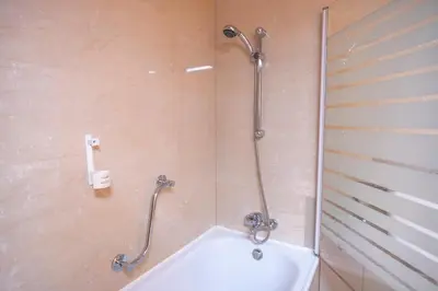 Ein Badezimmer in der Unterkunft Wolfgangsee Appartements - Panorama Blick, Parkplatz, Balkon