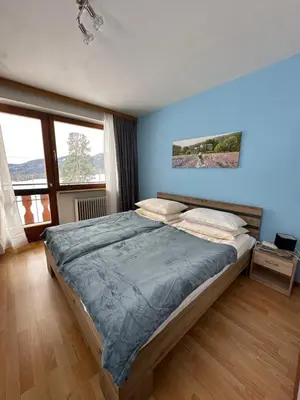 Ein Bett oder Betten in einem Zimmer der Unterkunft Urlaub am Fieglerberg