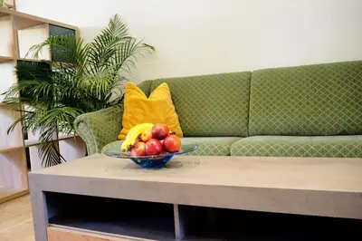 Ein Sitzbereich in der Unterkunft Apartment Goaßa - Familie Zehner