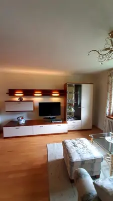 Ein Bett oder Betten in einem Zimmer der Unterkunft Ferienhaus Waldglück