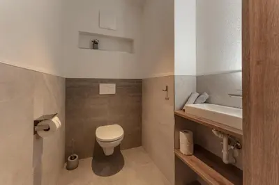 Ein Badezimmer in der Unterkunft Appartements Die Ramsauerin