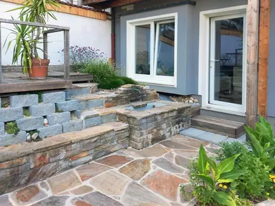 Ein Garten an der Unterkunft Ferienwohnungen Brunmayr