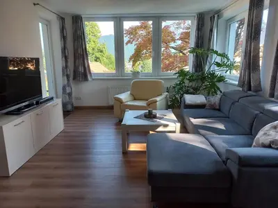 Ein Sitzbereich in der Unterkunft Ferienwohnungen Brunmayr