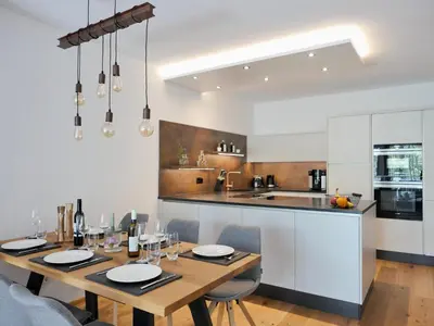 Küche/Küchenzeile in der Unterkunft Apartment Auszeit
