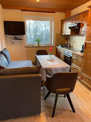 Küche/Küchenzeile in der Unterkunft Ferienwohnung Kendlbacher