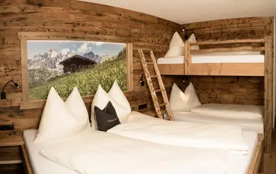 Ein Bett oder Betten in einem Zimmer der Unterkunft Chalet Eben