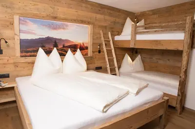 Ein Bett oder Betten in einem Zimmer der Unterkunft Chalet Eben