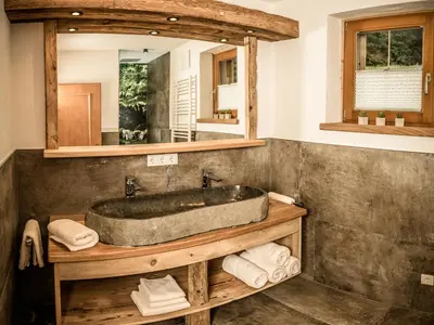 Ein Badezimmer in der Unterkunft Chalet Eben