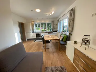 Ein Sitzbereich in der Unterkunft Residence JORADO
