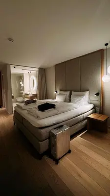 Ein Bett oder Betten in einem Zimmer der Unterkunft Haven Mountain Retreat