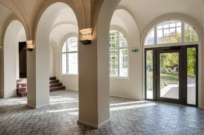 Grundriss der Unterkunft Design-Apartment mit Terrasse & Abendsonne I 71 m2 in alter Villa im Almtal I Parkplatz inklusive
