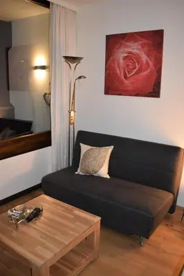 Ein Sitzbereich in der Unterkunft Apartment d´Auszeit