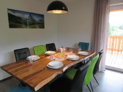 Ein Sitzbereich in der Unterkunft Ferienhaus Priller