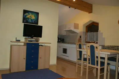 Küche/Küchenzeile in der Unterkunft Gästehaus Kübler