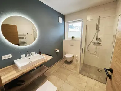 Ein Badezimmer in der Unterkunft Mei-so-nett Appartement Hutegger