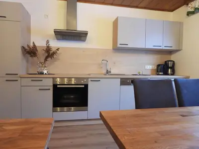 Küche/Küchenzeile in der Unterkunft Holiday Home Haus Sigfried by Interhome