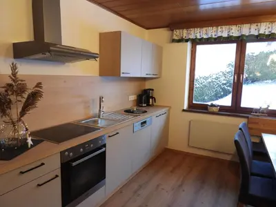 Küche/Küchenzeile in der Unterkunft Holiday Home Haus Sigfried by Interhome