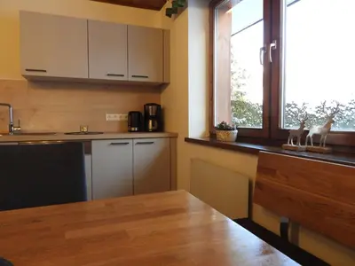 Küche/Küchenzeile in der Unterkunft Holiday Home Haus Sigfried by Interhome