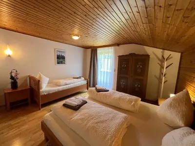 Ein Bett oder Betten in einem Zimmer der Unterkunft Holiday Home Haus Sigfried by Interhome