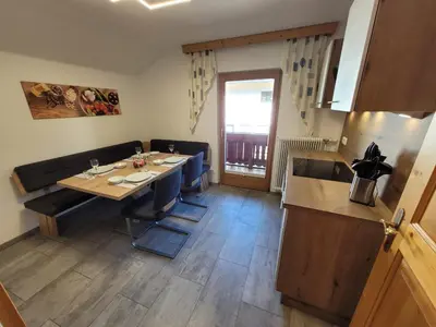 Küche/Küchenzeile in der Unterkunft Appartement Inge