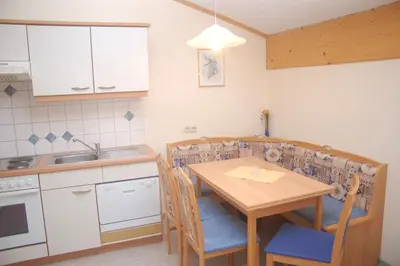 Küche/Küchenzeile in der Unterkunft Ferienwohnung Hofer