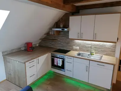 Küche/Küchenzeile in der Unterkunft Appartment Romy