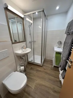 Ein Badezimmer in der Unterkunft Appartement Heidi II (ohne Balkon/Terrasse)