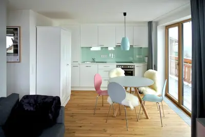 Küche/Küchenzeile in der Unterkunft Apartment Edelweiss