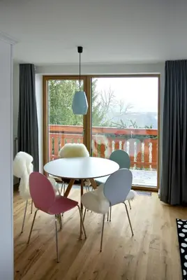 Ein Balkon oder eine Terrasse in der Unterkunft Apartment Edelweiss