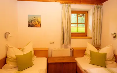 Ein Sitzbereich in der Unterkunft Haus Silberdistel