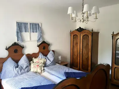 Ein Bett oder Betten in einem Zimmer der Unterkunft Haus Traundorf