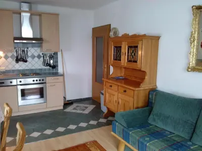Küche/Küchenzeile in der Unterkunft Appartement Hinterleiten
