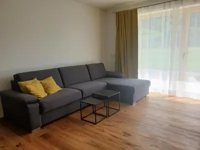 Ein Sitzbereich in der Unterkunft Appartement Heimatliebe