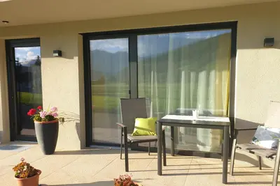 Ein Balkon oder eine Terrasse in der Unterkunft Appartement Heimatliebe
