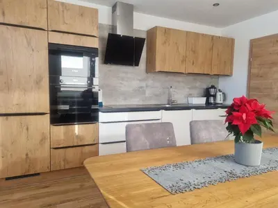 Küche/Küchenzeile in der Unterkunft Appartement Fritzl