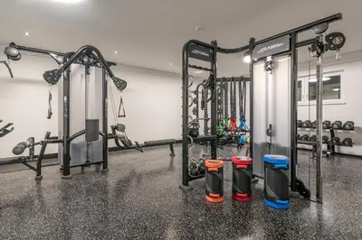Das Fitnesscenter und/oder die Fitnesseinrichtungen in der Unterkunft Hotel Winterer