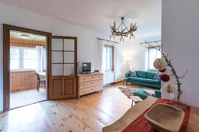 Ein Sitzbereich in der Unterkunft Das Haus in Altaussee - Your Austrian Home