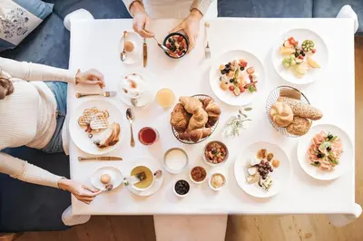 Essen in der Ferienwohnung oder in der Nähe