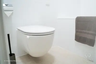 Ein Badezimmer in der Unterkunft Ferienwohnung Somnia - Altstadt Gmunden