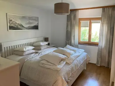 Ein Bett oder Betten in einem Zimmer der Unterkunft Ferienwohnung Schwarzindien