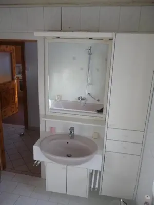 Ein Badezimmer in der Unterkunft Ferienwohnung Schwarzindien