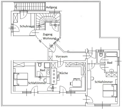 Grundriss der Unterkunft Haus Andrea Unterberger