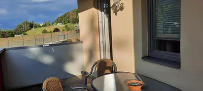 Ein Balkon oder eine Terrasse in der Unterkunft Studio B14