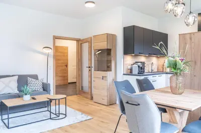 Küche/Küchenzeile in der Unterkunft Apartment Eden 44 Wengerkopf