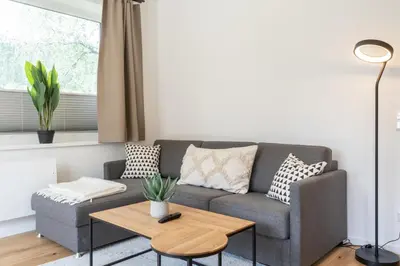 Ein Sitzbereich in der Unterkunft Apartment Eden 44 Wengerkopf