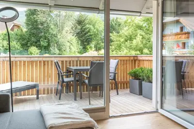Ein Balkon oder eine Terrasse in der Unterkunft Apartment Eden Großbichl