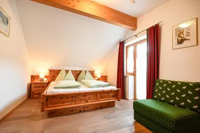Ein Bett oder Betten in einem Zimmer der Unterkunft Ferienappartement Royer
